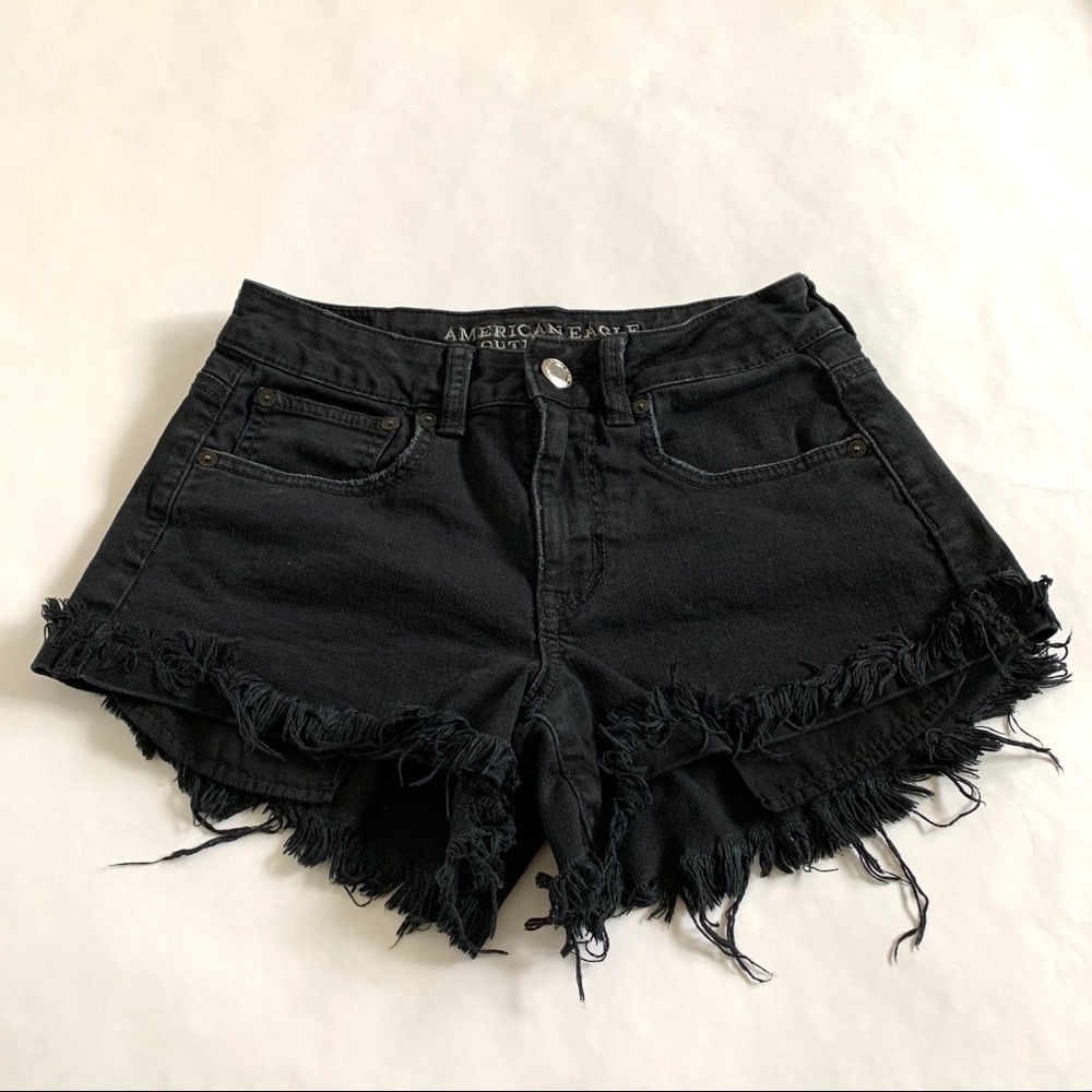 American Eagle High Rise Boho Festival Denim Short